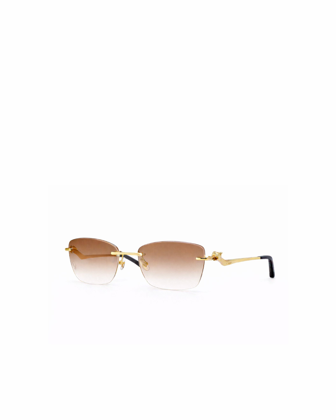 Lunettes de Soleil Cartier Panthère Zigzag Or