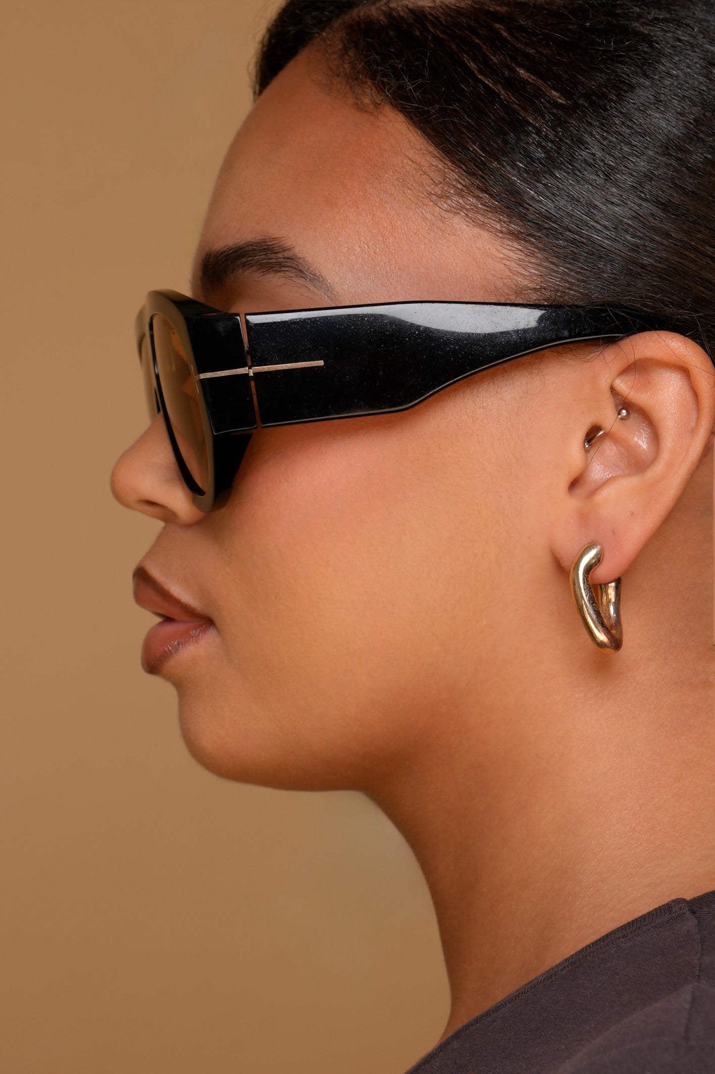 Lunettes de soleil Tom Ford Aviateur Noir