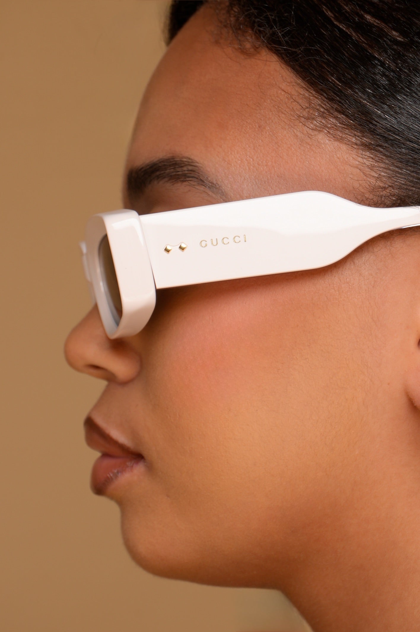 Lunettes de soleil Gucci Blanche
