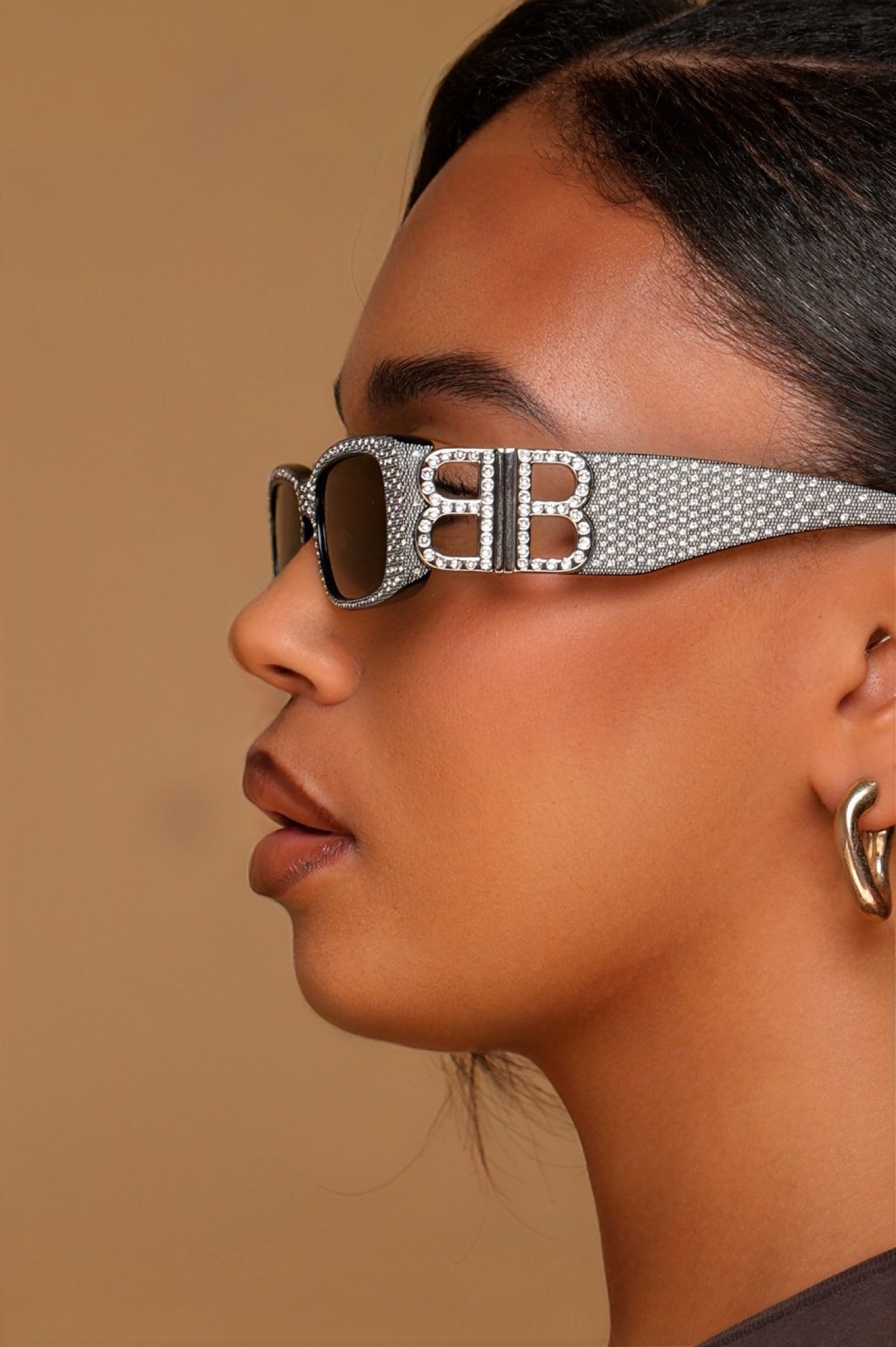 Lunettes de soleil Balenciaga Dynasty Strass Édition limitée